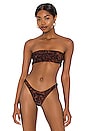 view 1 of 5 TOP BIKINI ISLA in Brown Cheetara & Black