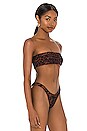 view 3 of 5 TOP BIKINI ISLA in Brown Cheetara & Black