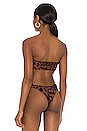 view 4 of 5 TOP BIKINI ISLA in Brown Cheetara & Black