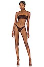 view 5 of 5 TOP BIKINI ISLA in Brown Cheetara & Black
