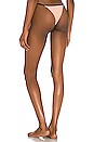view 4 of 5 Kyra Reversible Blackout Bikini Bottom in Pompano Orange & Black