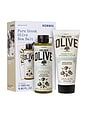view 1 of 6 Olive Oil Sea Salt Shower Gel & Body Milk Set in 