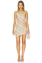 view 1 of 5 MINIVESTIDO KAPRI in Pastel Striped Knit