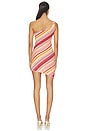 view 3 of 4 Milan Mini Dress in Rouge Stripe