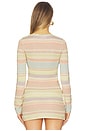 view 3 of 5 CÁRDIGAN LILA in Pastel Striped Knit