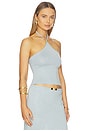 view 2 of 4 Dekota Halter Top in Blue Knit