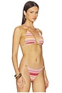 view 2 of 5 Beverly Bikini Top in Rouge Stripe