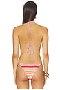 view 3 of 5 Beverly Bikini Top in Rouge Stripe