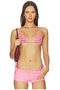 view 1 of 5 Pippa Bikini Bottom in Red Stripe