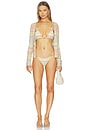view 4 of 5 TOP BIKINI BEVERLY in Pastel Striped Knit