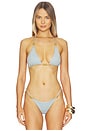 view 1 of 4 ТОП БИКИНИ BEVERLY in Blue Knit