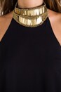 view 6 of 6 Modern Myth Mini Dress in Dark Navy/Gold in Dark Navy & Gold