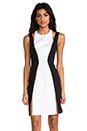 view 1 of 5 Don't Save Me Dress in Black & Ivory