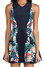 view 5 of 5 Second Chance Dress in Botanical Navy Print