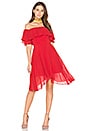 view 1 of 3 Seasons Pleated Dress in Scarlet Red