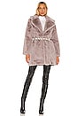 view 4 of 4 Stella Faux Fur Coat in Dove Grey