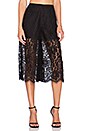 view 1 of 3 Script Lace Culottes in Black