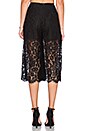view 3 of 3 Script Lace Culottes in Black