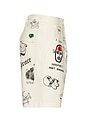 view 3 of 7 x Monitaly Tattoo Shorts in Khadi