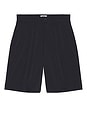 view 4 of 5 Eco Pleated Short in Dark Navy