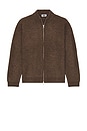 view 4 of 4 Liv Wool Zip Cardigan in Espresso