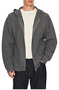 view 1 of 4 Wool Zip Hoodie in Gunmetal