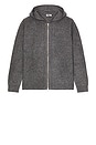 view 4 of 4 Wool Zip Hoodie in Gunmetal