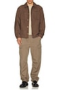 view 5 of 5 Wool Check Overshirt in Golden Straw