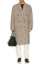 view 3 of 4 Elliot Wool Overcoat in Sepia Rose