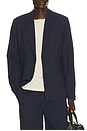 view 1 of 5 Double-Button Pinstripe Blazer in Navy