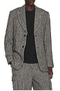 view 1 of 5 Eco Herringbone Longline Blazer in Black
