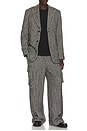 view 4 of 5 Eco Herringbone Longline Blazer in Black