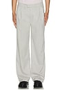view 3 of 5 Eco Pleated Trousers in Nimbus Cloud