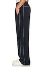 view 2 of 5 PANTALON FORME JOGGING PIPING in Dark Navy