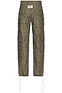 view 4 of 6 Paisley Cargo Pants in Dark Olive