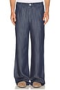 view 1 of 5 Elliot Denim Trouser in Dark Wash