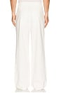 view 3 of 5 Single Pleated Trouser in White