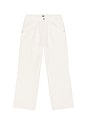 view 5 of 5 Single Pleated Trouser in White