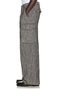view 2 of 6 Eco Herringbone Cargo Pant in Black