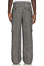 view 4 of 6 Eco Herringbone Cargo Pant in Black