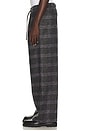 view 2 of 6 Eco Half-Elastic Plaid Pant in Night Sky