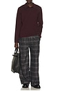 view 5 of 6 Eco Half-Elastic Plaid Pant in Night Sky
