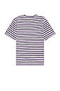 view 2 of 3 Striped Oversized Tee in Grape Royale