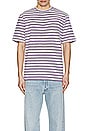 view 3 of 3 Striped Oversized Tee in Grape Royale