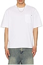 view 3 of 3 Rivet Pocket Oversized Tee in White