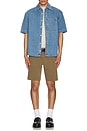 view 4 of 4 Mariner Denim Short Sleeve Shirt in Medium Wash