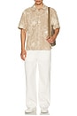 view 5 of 5 Havana Embroidered Short Sleeve Shirt in Egret