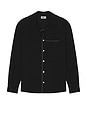 view 1 of 4 Blanket Stitch Shirt in Black