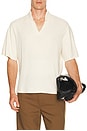 view 1 of 4 Crepe Knit Polo in Egret