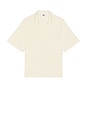 view 4 of 4 Crepe Knit Polo in Egret